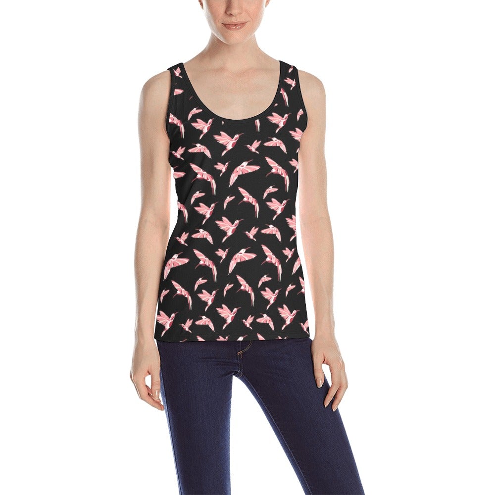 Strawberry Black All Over Print Tank Top for Women (Model T43) All Over Print Tank Top for Women (T43) e-joyer