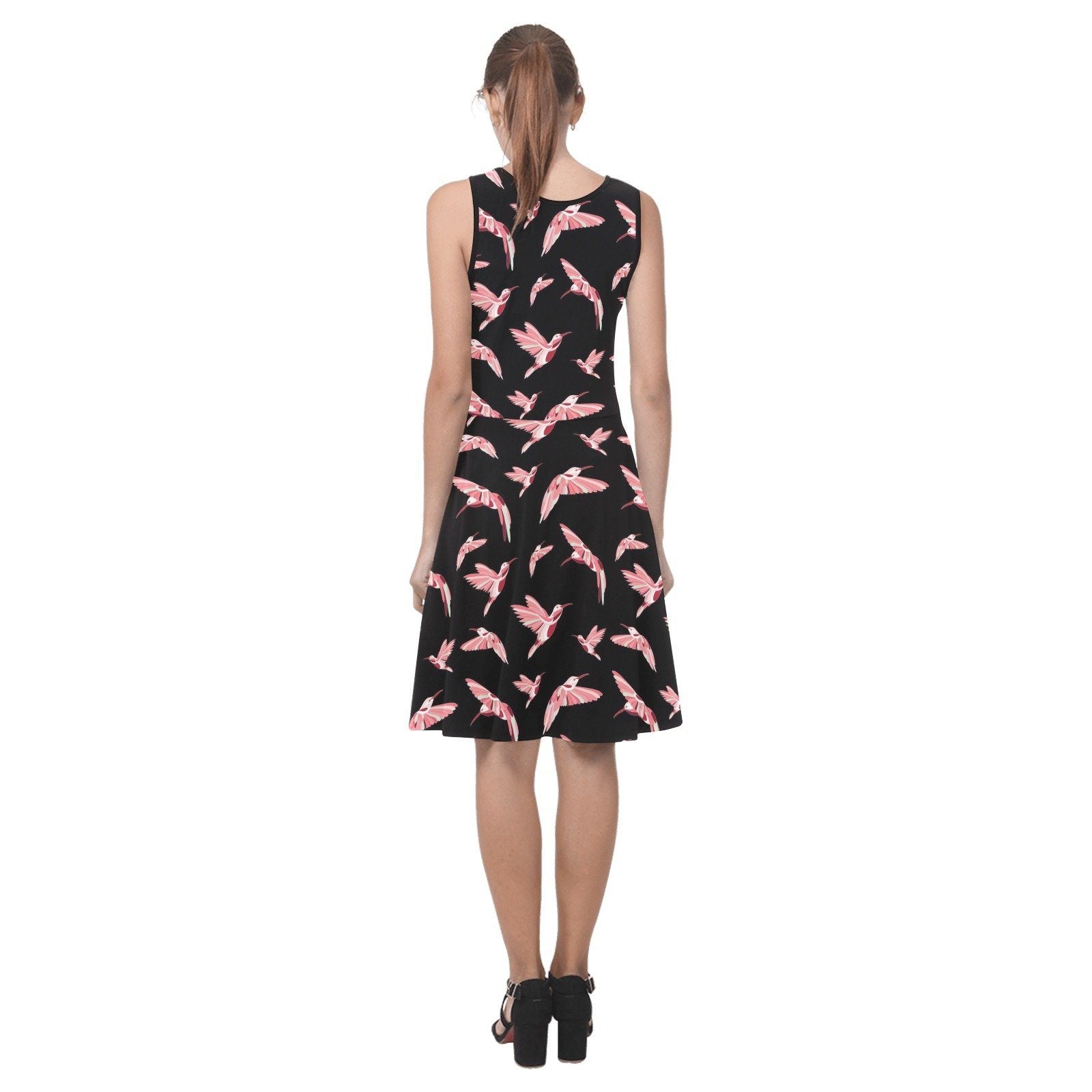 Strawberry Black Atalanta Sundress (Model D04) Atalanta Sundress (D04) e-joyer