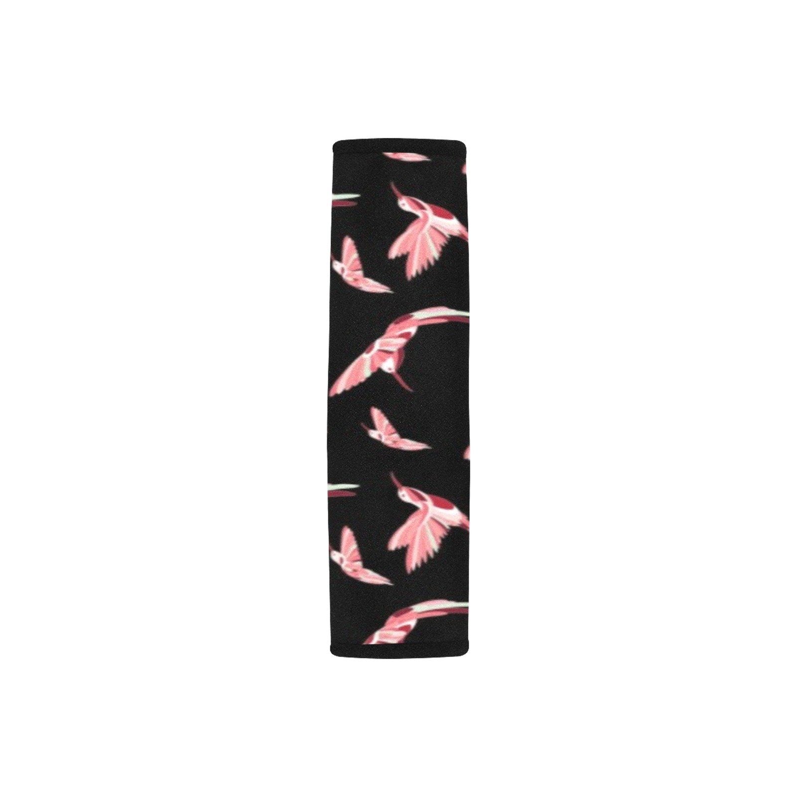 Strawberry Black Car Seat Belt Cover 7''x12.6'' (Pack of 2) Car Seat Belt Cover 7x12.6 (Pack of 2) e-joyer