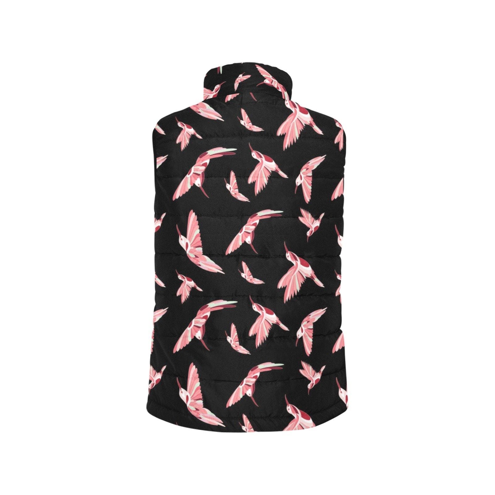 Strawberry Black Men's Padded Vest Jacket (Model H44) Men's Padded Vest Jacket (H44) e-joyer