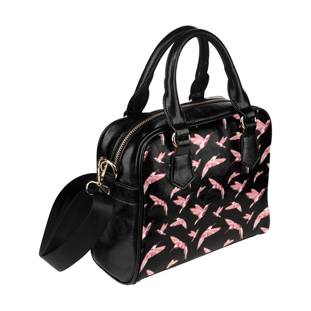 Strawberry Black Shoulder Handbag (Model 1634) Shoulder Handbags (1634) e-joyer