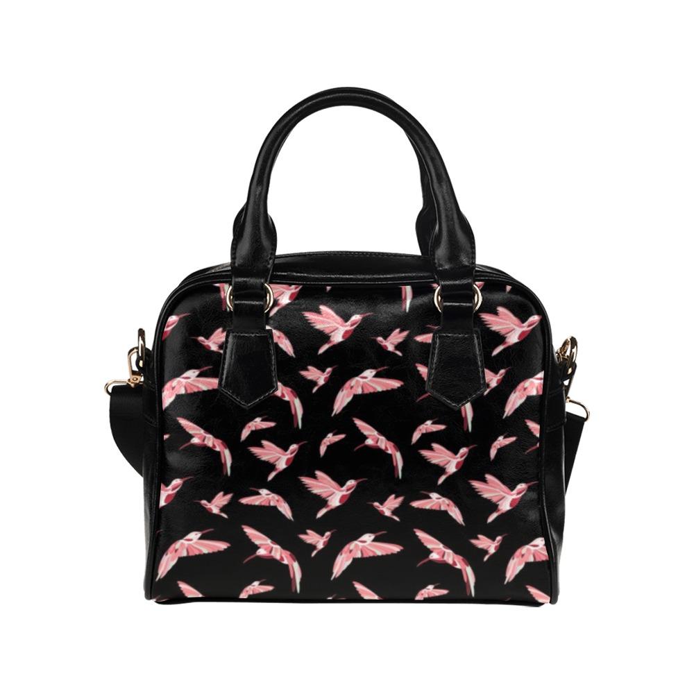 Strawberry Black Shoulder Handbag (Model 1634) Shoulder Handbags (1634) e-joyer