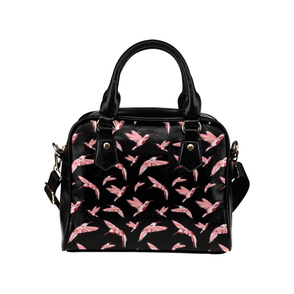 Strawberry Black Shoulder Handbag (Model 1634) Shoulder Handbags (1634) e-joyer