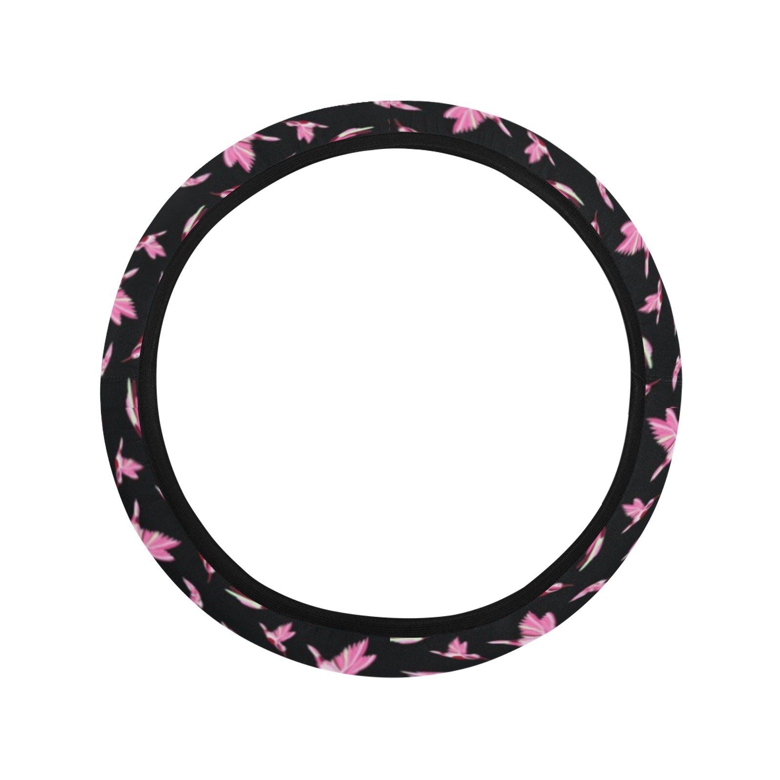 Strawberry Black Steering Wheel Cover with Elastic Edge Steering Wheel Cover with Elastic Edge e-joyer