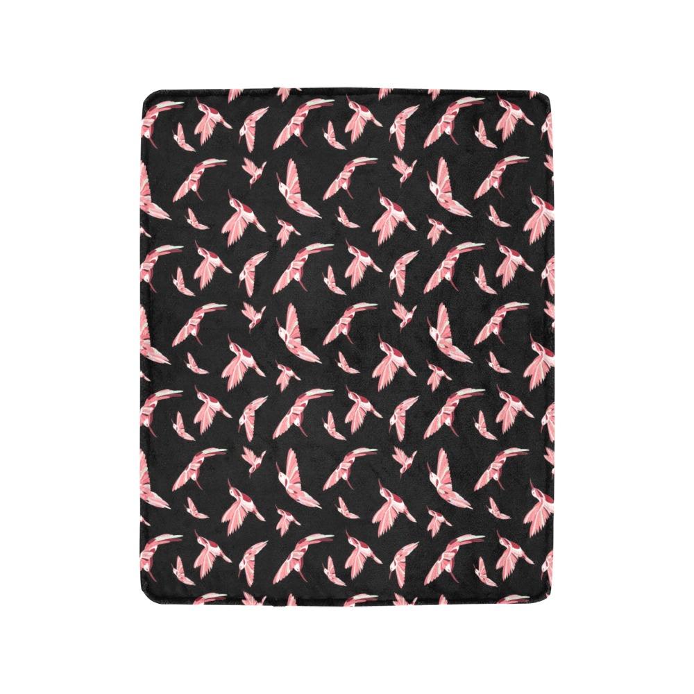 Strawberry Black Ultra-Soft Micro Fleece Blanket 40"x50" Ultra-Soft Blanket 40''x50'' e-joyer