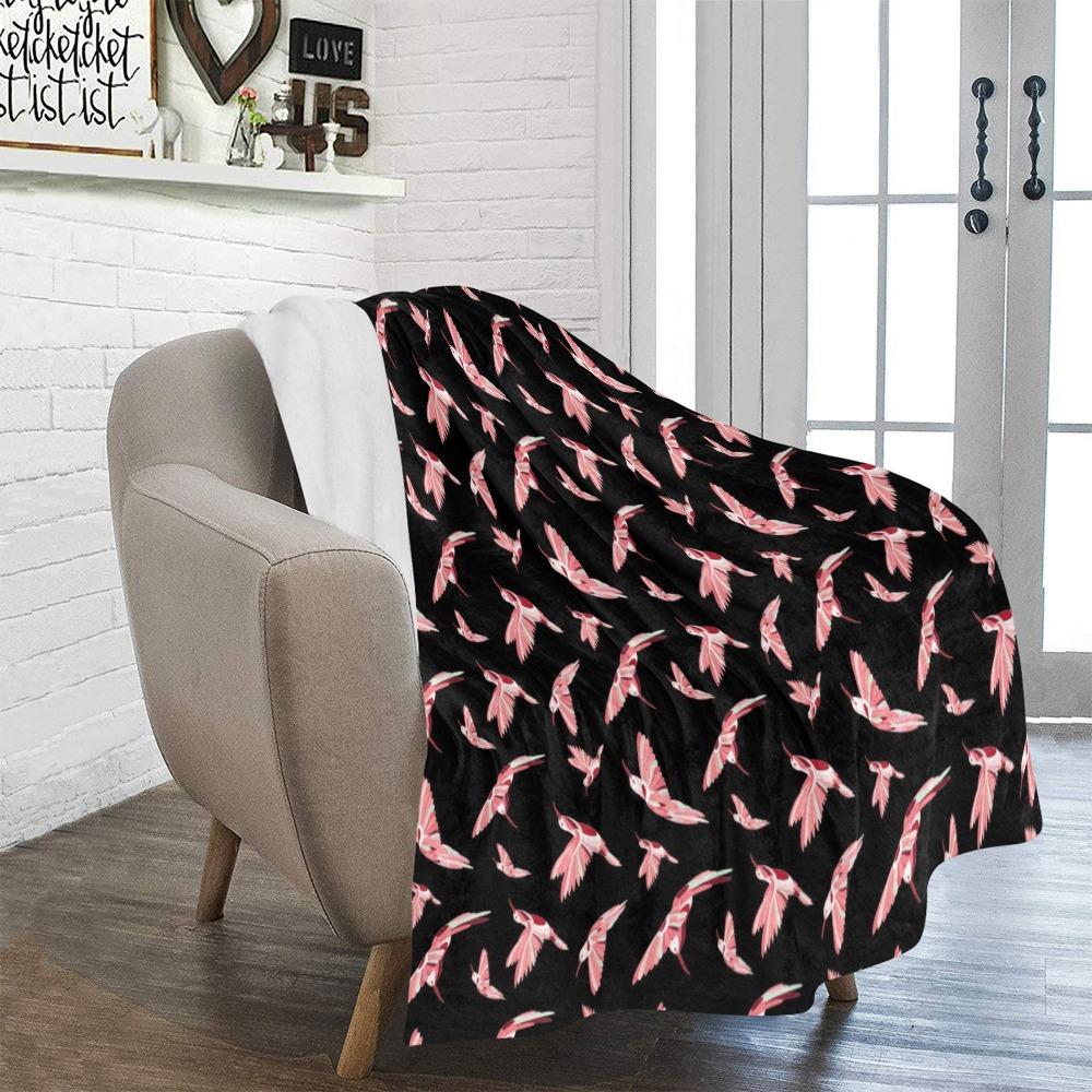 Strawberry Black Ultra-Soft Micro Fleece Blanket 50"x60" Ultra-Soft Blanket 50''x60'' e-joyer