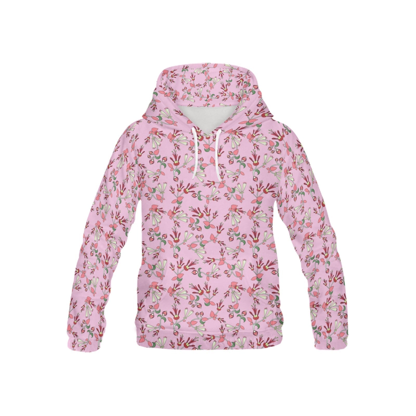 Strawberry Floral All Over Print Hoodie for Kid (USA Size) (Model H13) All Over Print Hoodie for Kid (H13) e-joyer