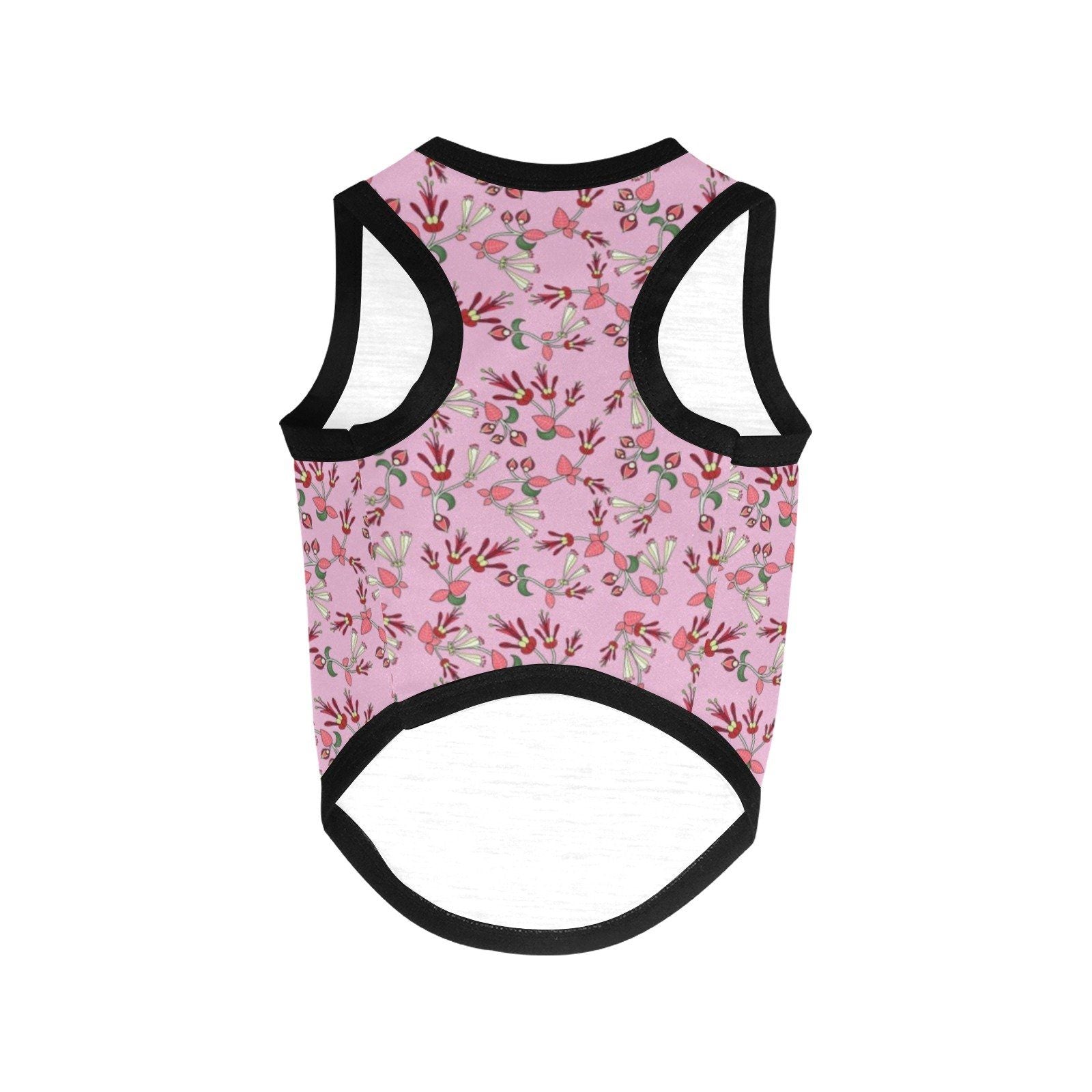 Strawberry Floral All Over Print Pet Tank Top Pet Tank Top e-joyer