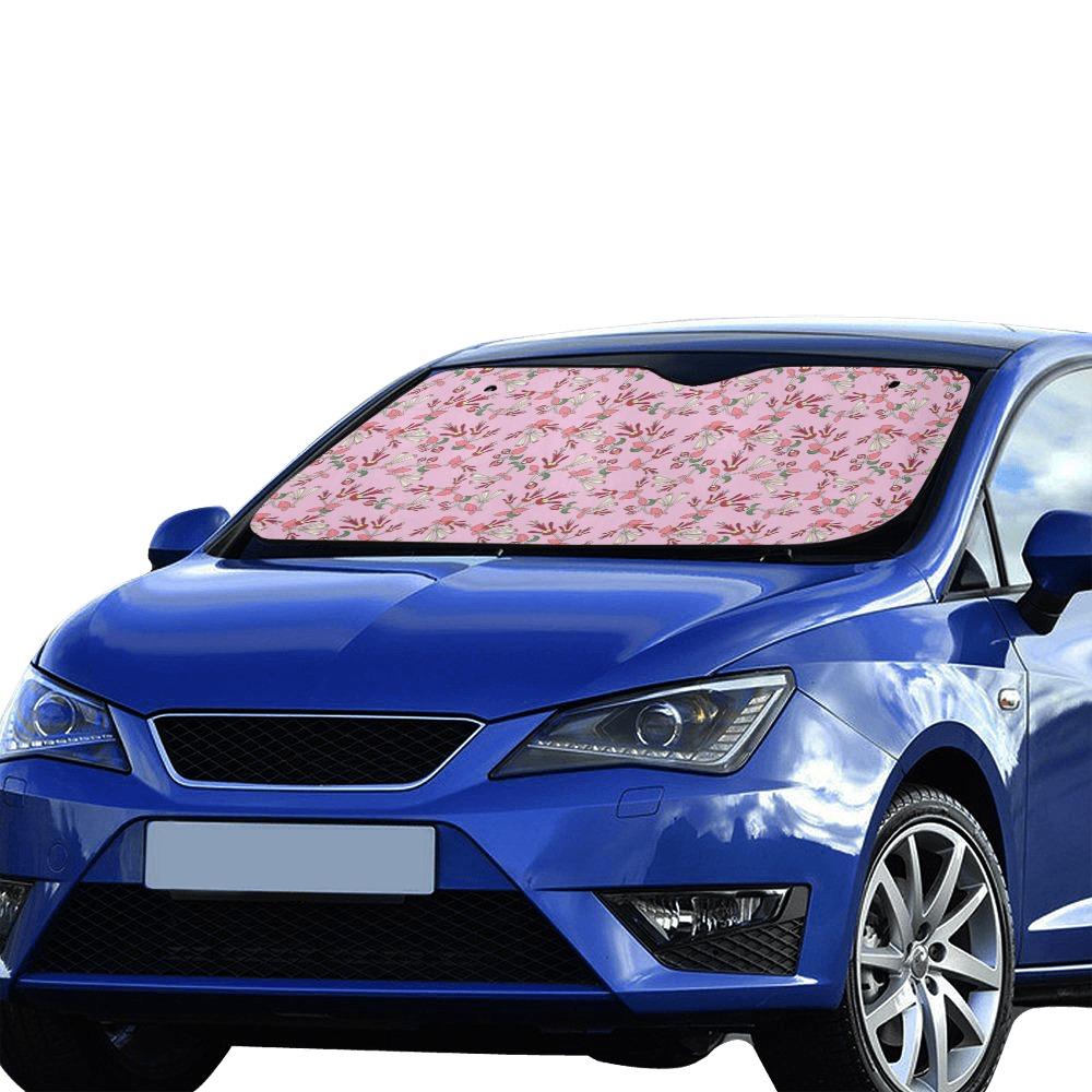 Strawberry Floral Car Sun Shade 55"x30" Car Sun Shade e-joyer