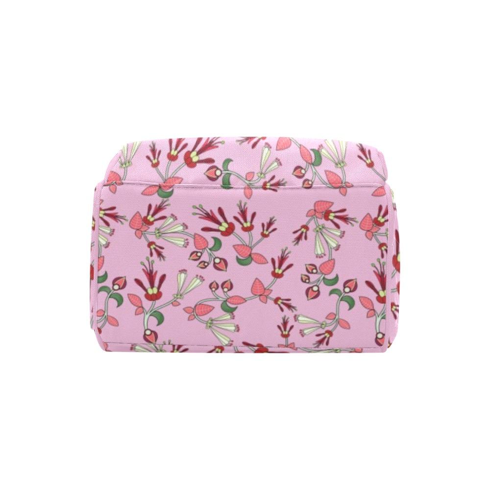 Strawberry Floral Multi-Function Diaper Backpack/Diaper Bag (Model 1688) bag e-joyer