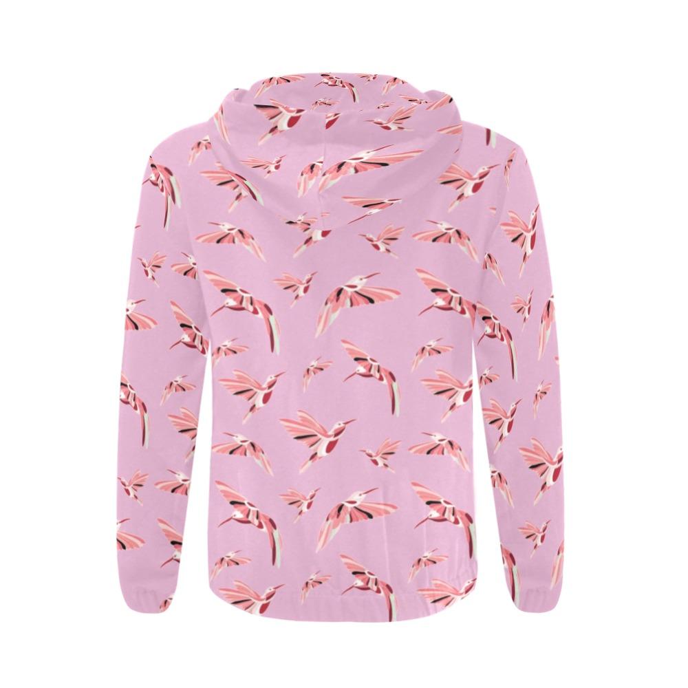 Strawberry Pink All Over Print Full Zip Hoodie for Men (Model H14) All Over Print Full Zip Hoodie for Men (H14) e-joyer