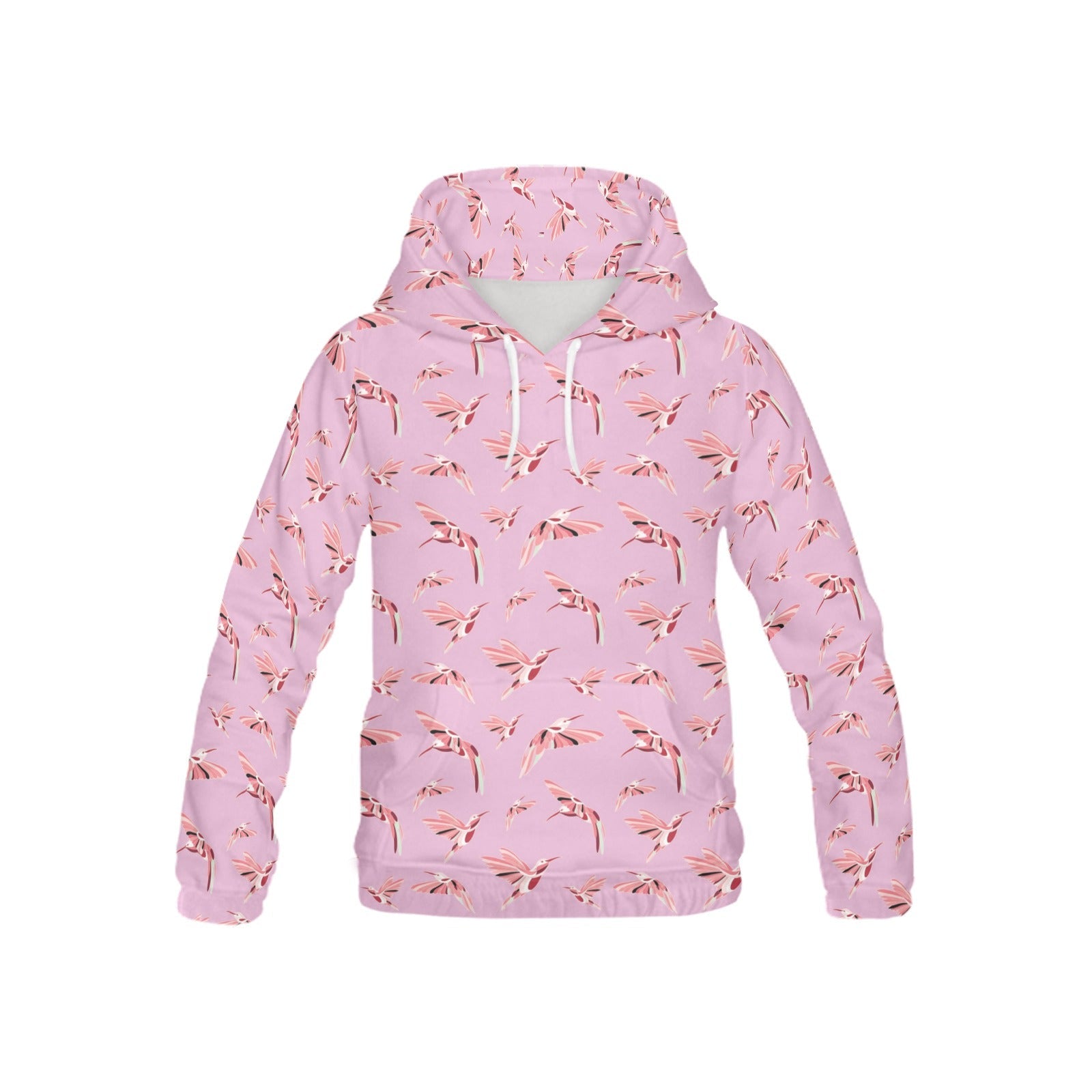Strawberry Pink All Over Print Hoodie for Kid (USA Size) (Model H13) All Over Print Hoodie for Kid (H13) e-joyer