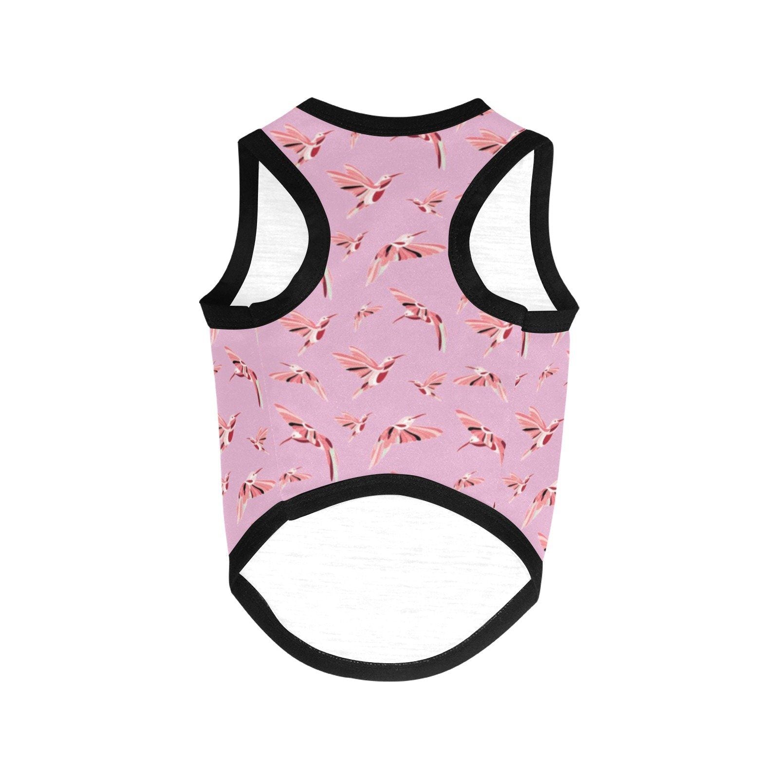 Strawberry Pink All Over Print Pet Tank Top Pet Tank Top e-joyer