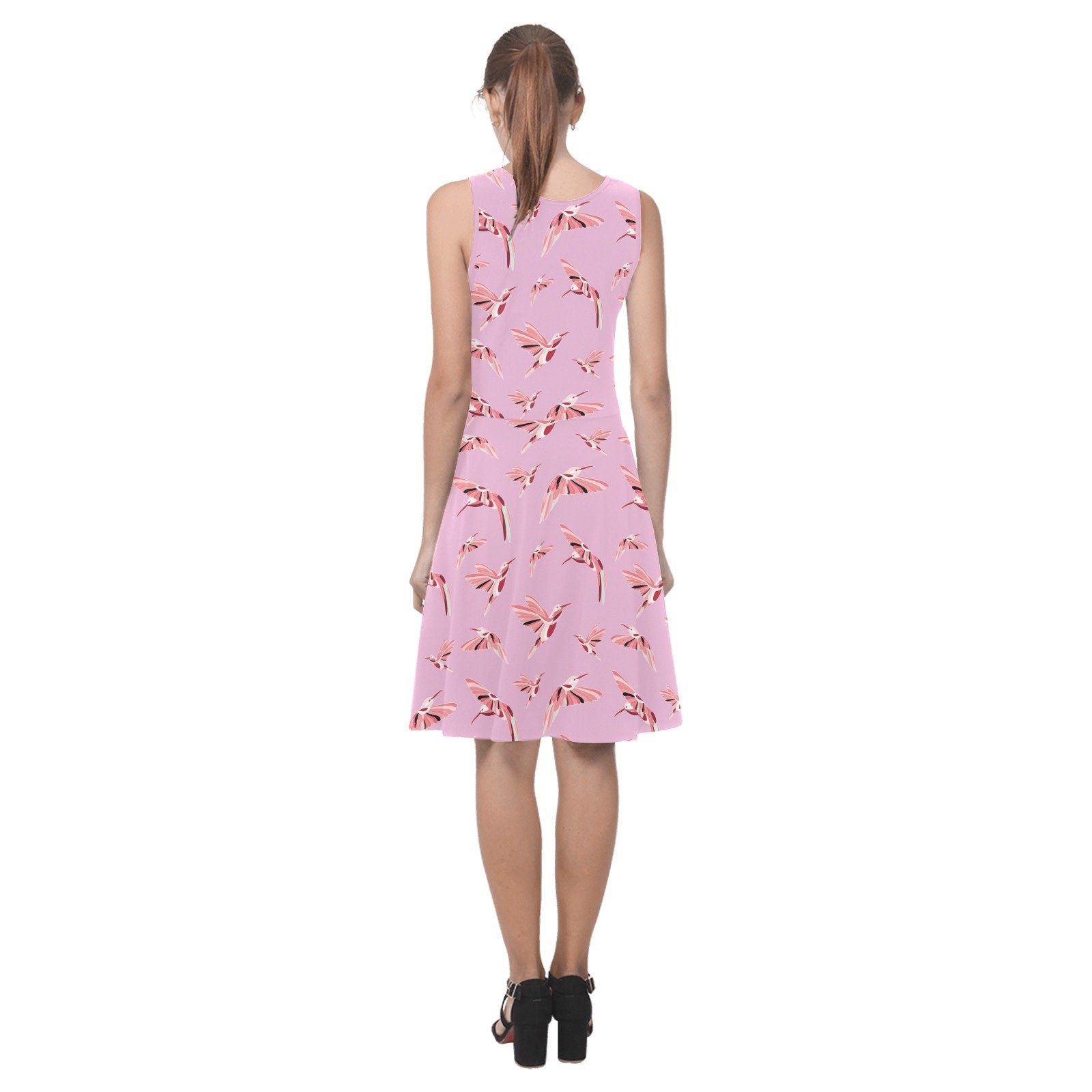 Strawberry Pink Atalanta Sundress (Model D04) Atalanta Sundress (D04) e-joyer