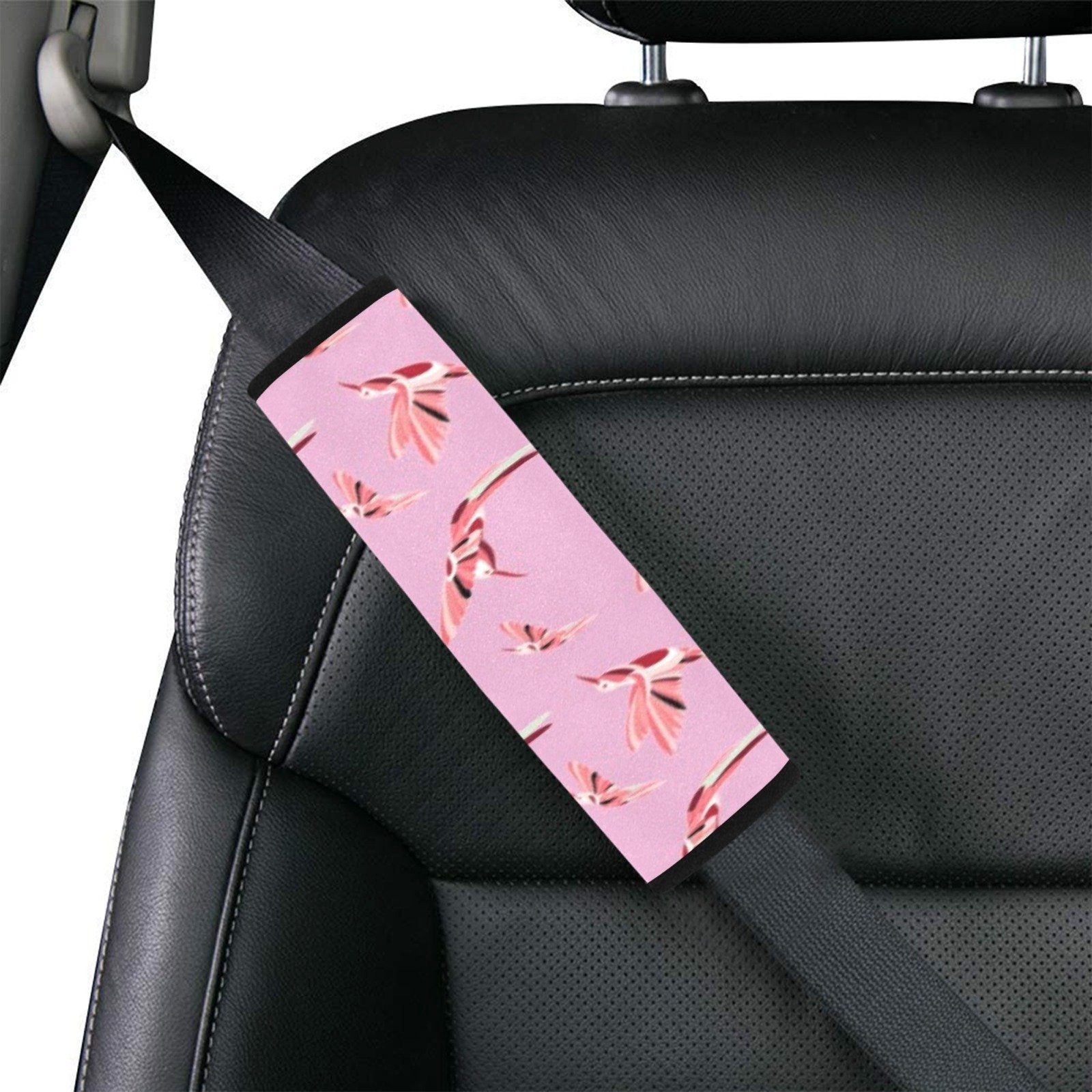 Strawberry Pink Car Seat Belt Cover 7''x12.6'' (Pack of 2) Car Seat Belt Cover 7x12.6 (Pack of 2) e-joyer