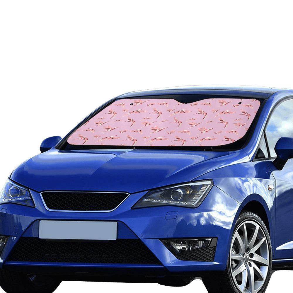 Strawberry Pink Car Sun Shade 55"x30" Car Sun Shade e-joyer