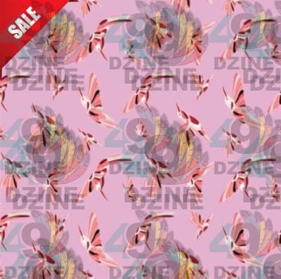 Strawberry Pink Cotton Poplin Fabric By the Yard Fabric NBprintex