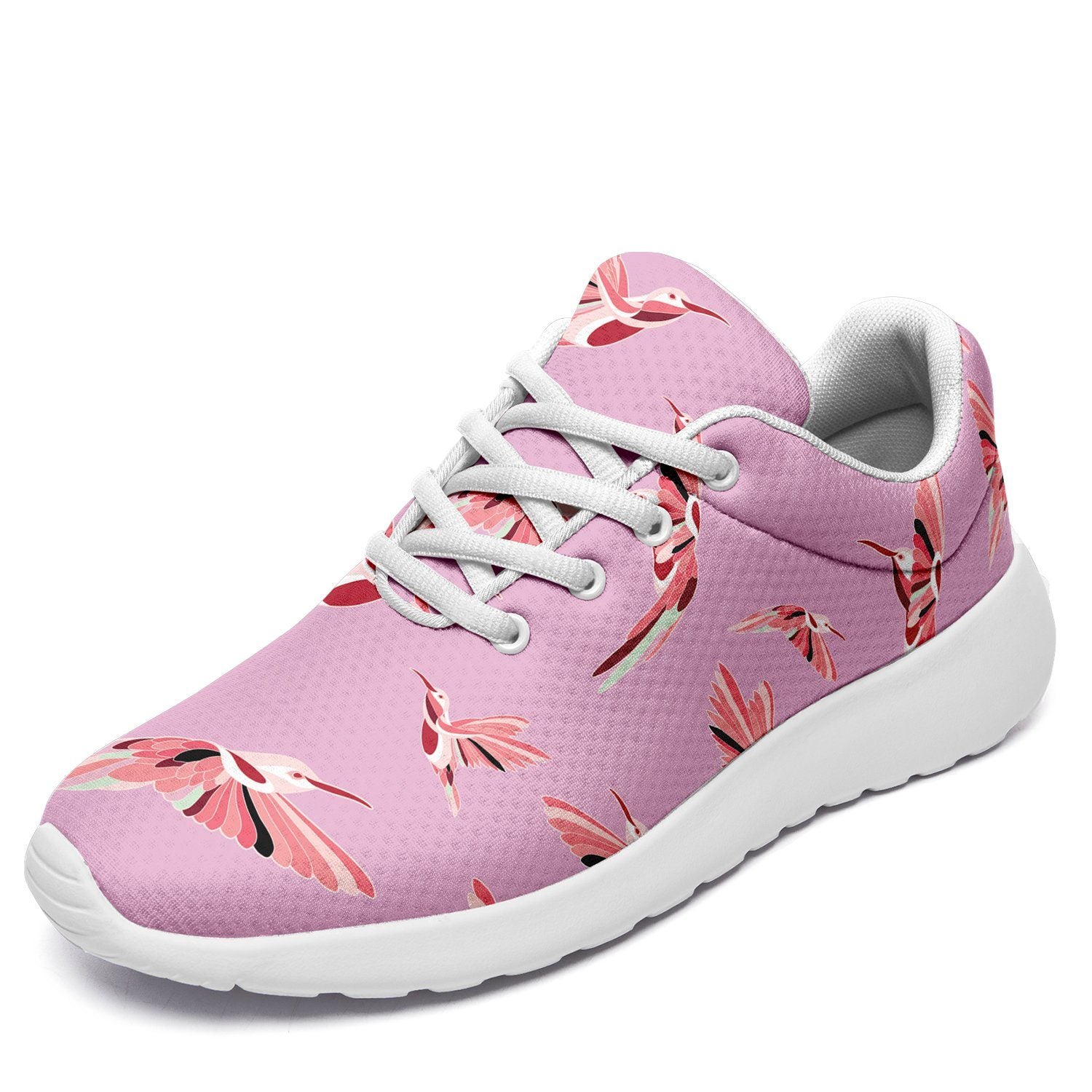 Strawberry Pink Ikkaayi Sport Sneakers ikkaayi Herman US Women 4.5 / US Youth 3.5 / EUR 35 White Sole