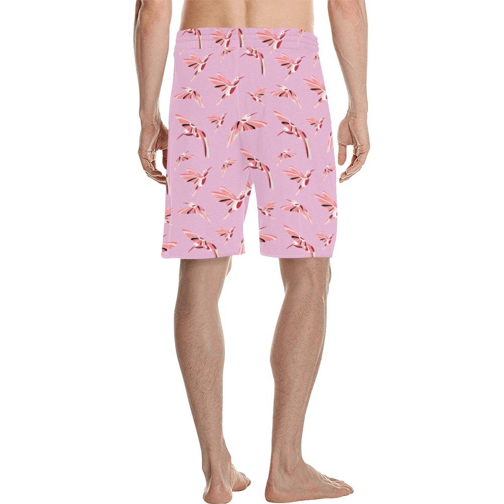 Strawberry Pink Men's All Over Print Casual Shorts (Model L23) short e-joyer