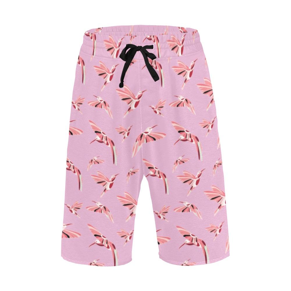 Strawberry Pink Men's All Over Print Casual Shorts (Model L23) short e-joyer