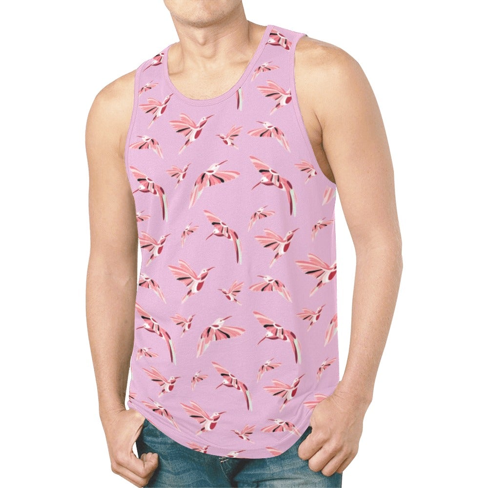 Strawberry Pink New All Over Print Tank Top for Men (Model T46) New All Over Print Tank Top for Men (T46) e-joyer