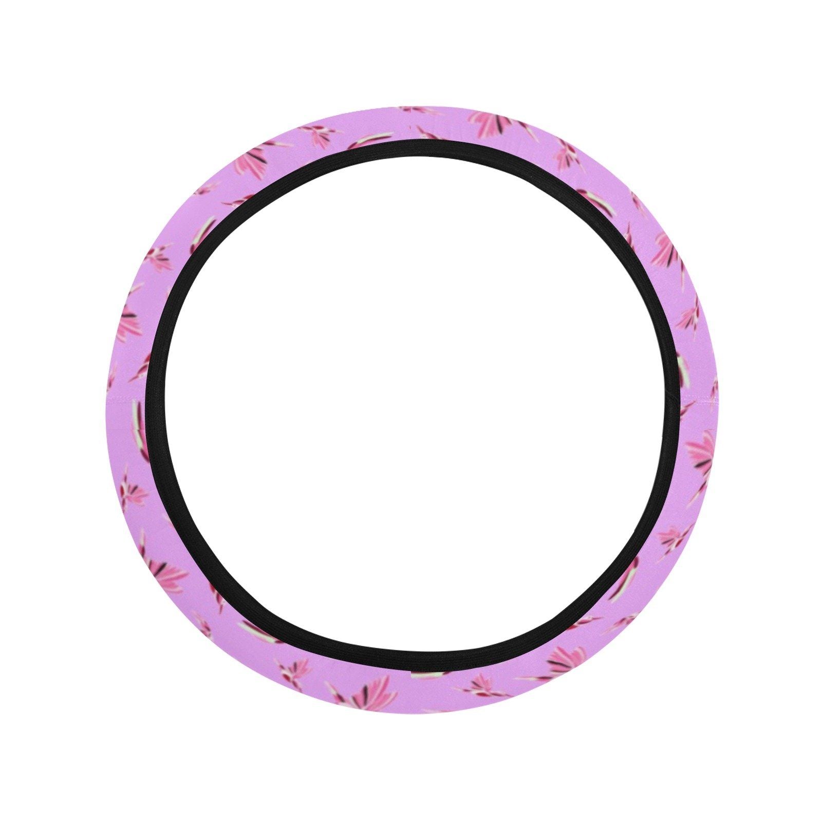 Strawberry Pink Steering Wheel Cover with Elastic Edge Steering Wheel Cover with Elastic Edge e-joyer