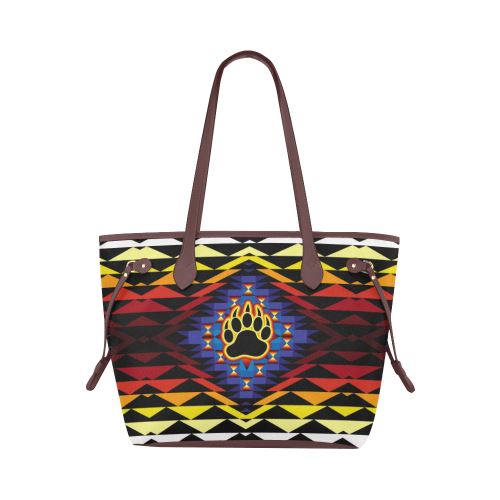 Sunset Bearpaw Blanket Clover Canvas Tote Bag (Model 1661) Clover Canvas Tote Bag (1661) e-joyer