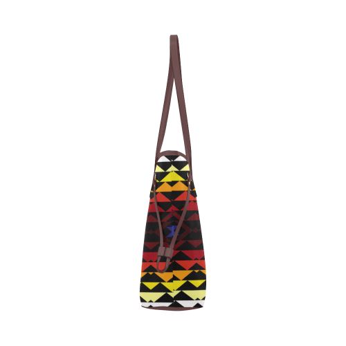 Sunset Bearpaw Blanket Clover Canvas Tote Bag (Model 1661) Clover Canvas Tote Bag (1661) e-joyer