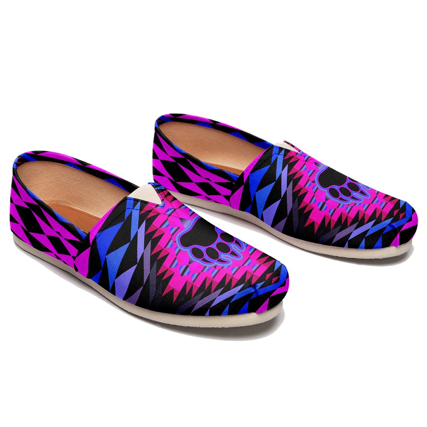 Sunset Bearpaw Blanket Pink Casual Unisex Slip On Shoe Herman