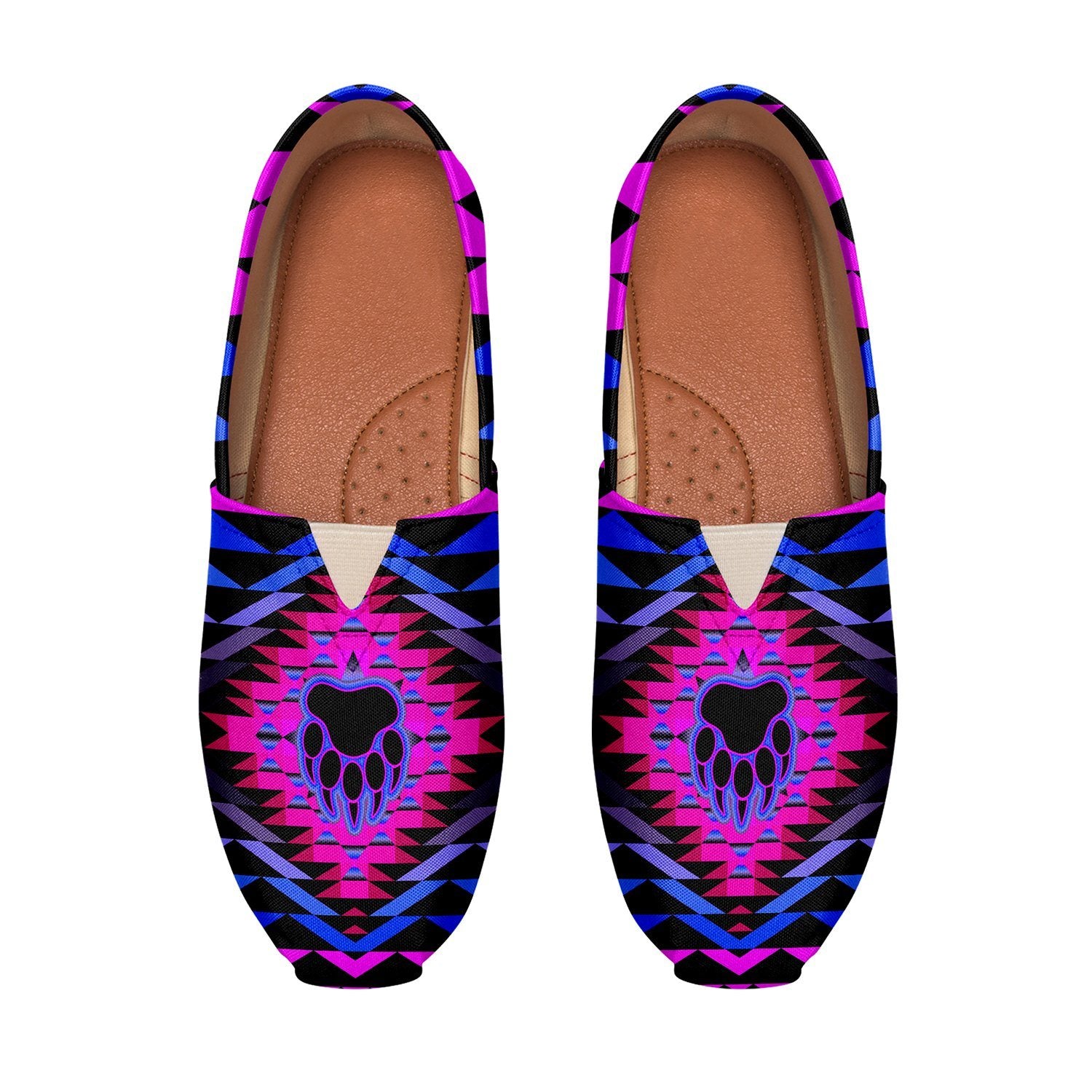 Sunset Bearpaw Blanket Pink Casual Unisex Slip On Shoe Herman