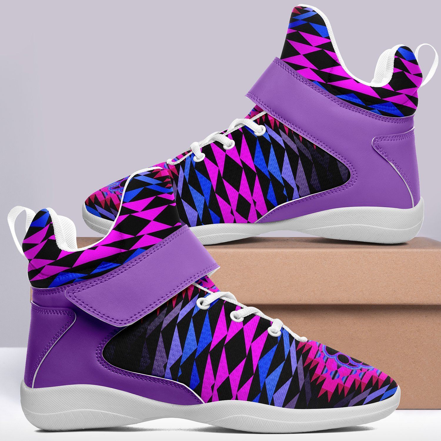 Sunset Bearpaw Blanket Pink Ipottaa Basketball / Sport High Top Shoes - White Sole 49 Dzine