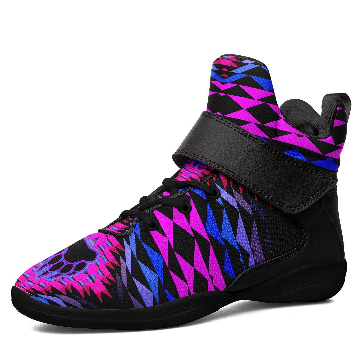 Sunset Bearpaw Blanket Pink Kid's Ipottaa Basketball / Sport High Top Shoes 49 Dzine US Child 12.5 / EUR 30 Black Sole with Black Strap