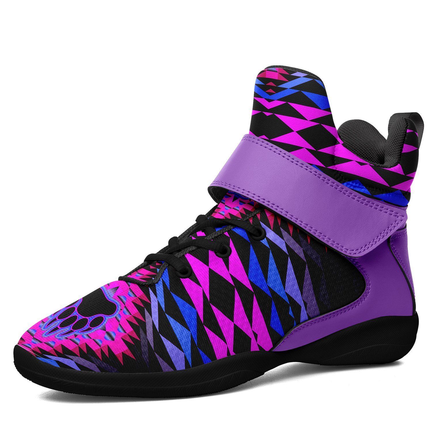 Sunset Bearpaw Blanket Pink Kid's Ipottaa Basketball / Sport High Top Shoes 49 Dzine US Child 12.5 / EUR 30 Black Sole with Lavender Strap