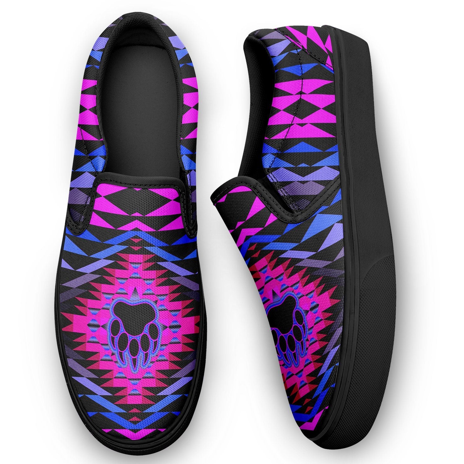 Sunset Bearpaw Blanket Pink Otoyimm Canvas Slip On Shoes 49 Dzine