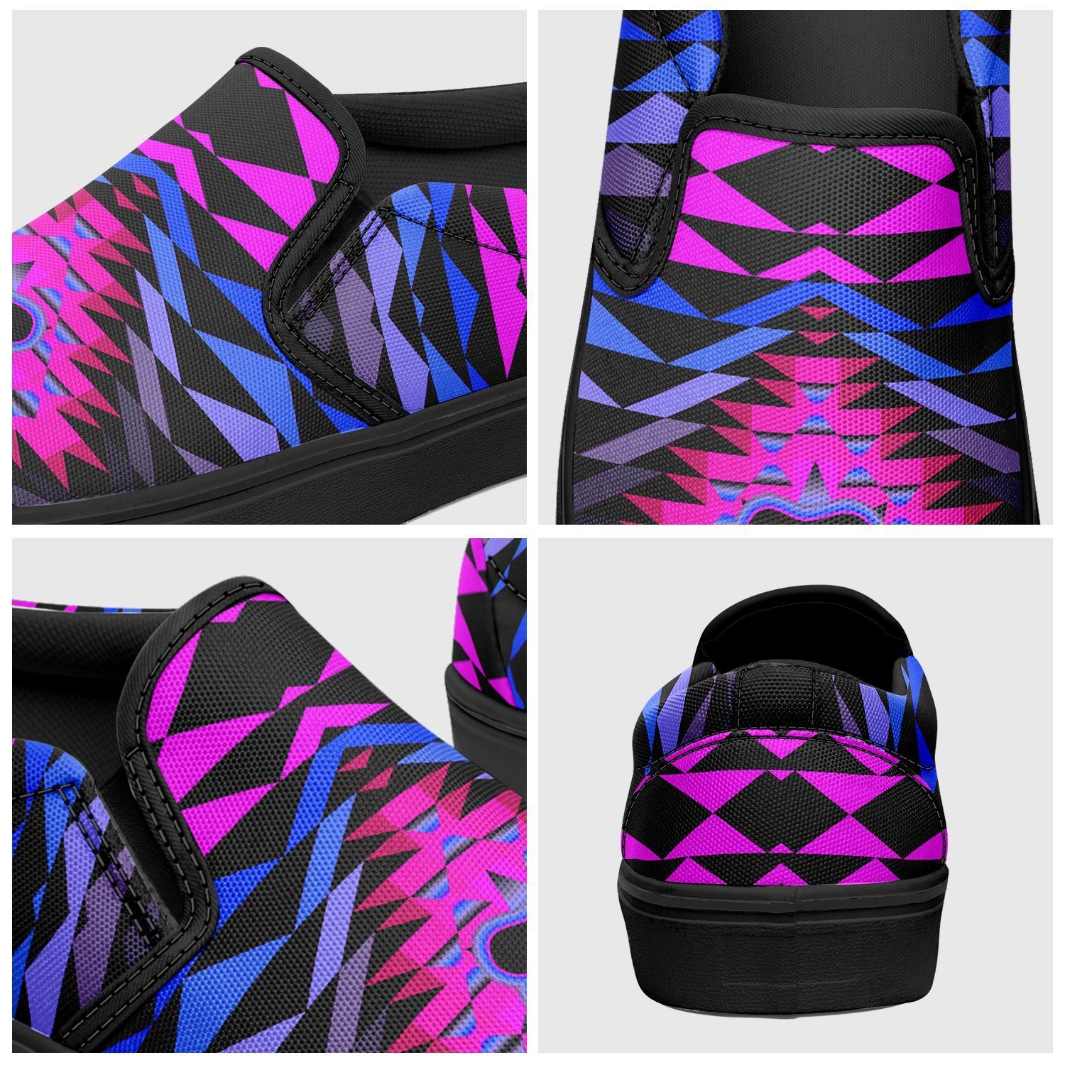 Sunset Bearpaw Blanket Pink Otoyimm Kid's Canvas Slip On Shoes 49 Dzine