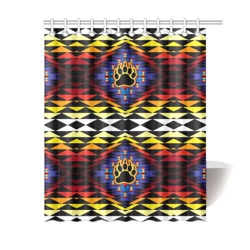Sunset Bearpaw Blanket Shower Curtain 60"x72" Shower Curtain 60"x72" e-joyer