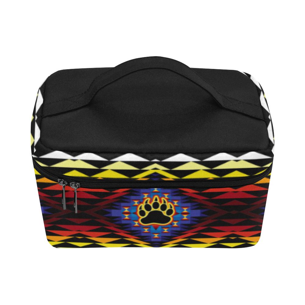 Sunset Bearpaw Cosmetic Bag/Large (Model 1658) Cosmetic Bag e-joyer