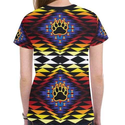 Sunset Bearpaw New All Over Print T-shirt for Women (Model T45) New All Over Print T-shirt for Women (T45) e-joyer