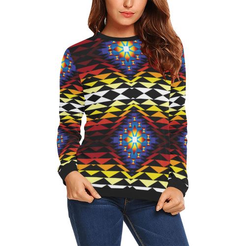 Sunset Blanket All Over Print Crewneck Sweatshirt for Women (Model H18) Crewneck Sweatshirt for Women (H18) e-joyer