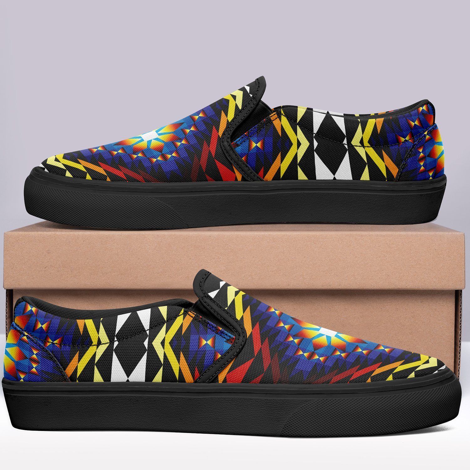 Sunset Blanket Otoyimm Kid's Canvas Slip On Shoes 49 Dzine
