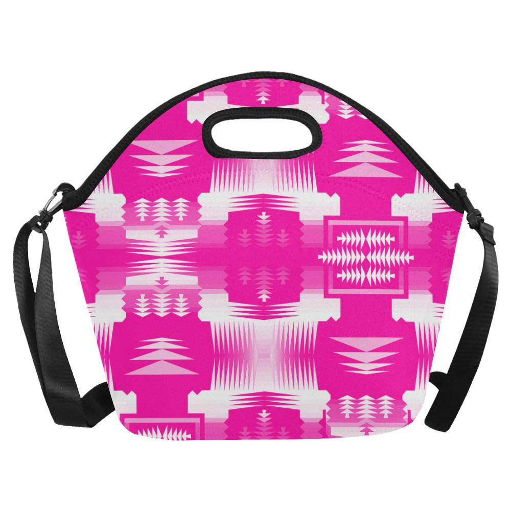 Sunset Sage Large Insulated Neoprene Lunch Bag That Replaces Your Purse (Model 1669) Neoprene Lunch Bag/Large (1669) e-joyer