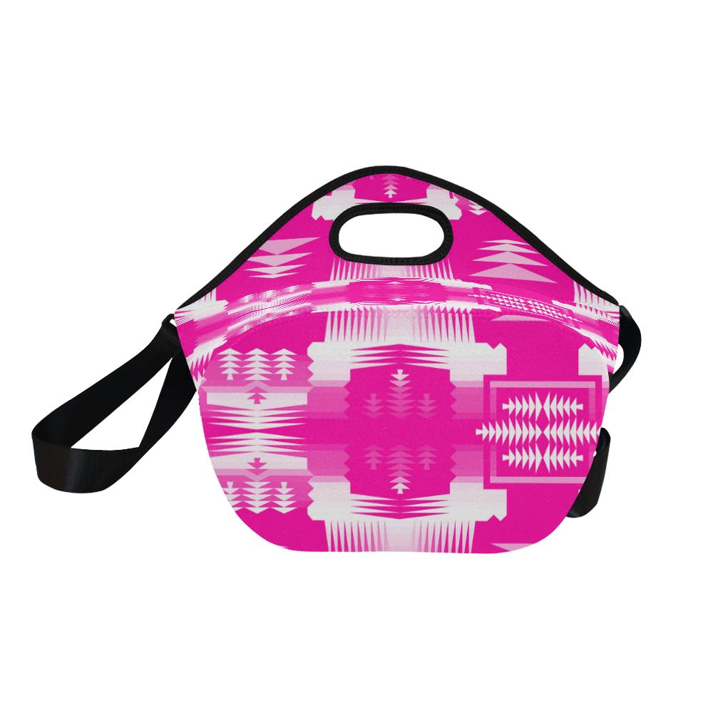 Sunset Sage Large Insulated Neoprene Lunch Bag That Replaces Your Purse (Model 1669) Neoprene Lunch Bag/Large (1669) e-joyer