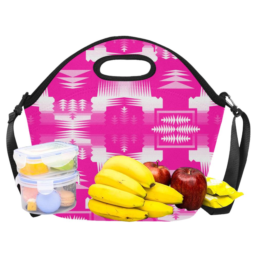 Sunset Sage Large Insulated Neoprene Lunch Bag That Replaces Your Purse (Model 1669) Neoprene Lunch Bag/Large (1669) e-joyer