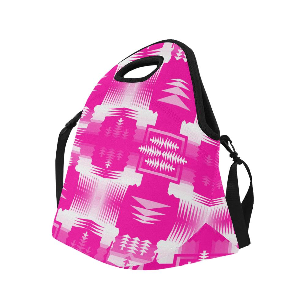 Sunset Sage Large Insulated Neoprene Lunch Bag That Replaces Your Purse (Model 1669) Neoprene Lunch Bag/Large (1669) e-joyer