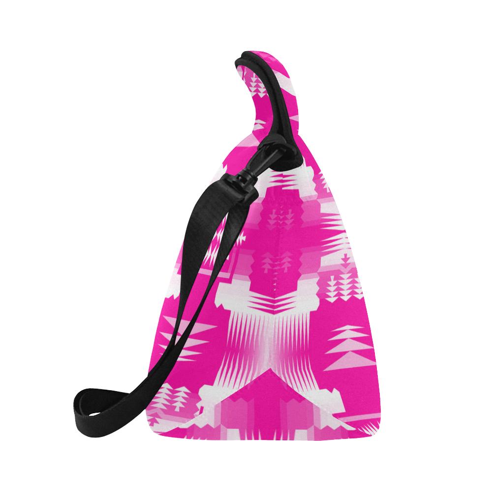 Sunset Sage Large Insulated Neoprene Lunch Bag That Replaces Your Purse (Model 1669) Neoprene Lunch Bag/Large (1669) e-joyer