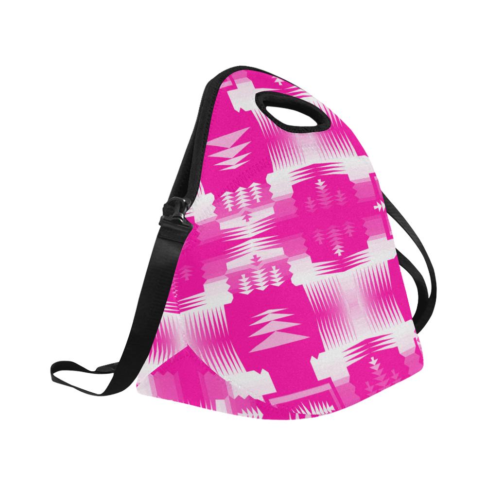 Sunset Sage Large Insulated Neoprene Lunch Bag That Replaces Your Purse (Model 1669) Neoprene Lunch Bag/Large (1669) e-joyer