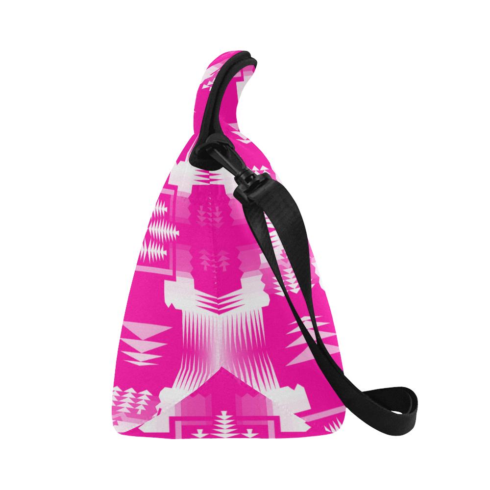 Sunset Sage Large Insulated Neoprene Lunch Bag That Replaces Your Purse (Model 1669) Neoprene Lunch Bag/Large (1669) e-joyer