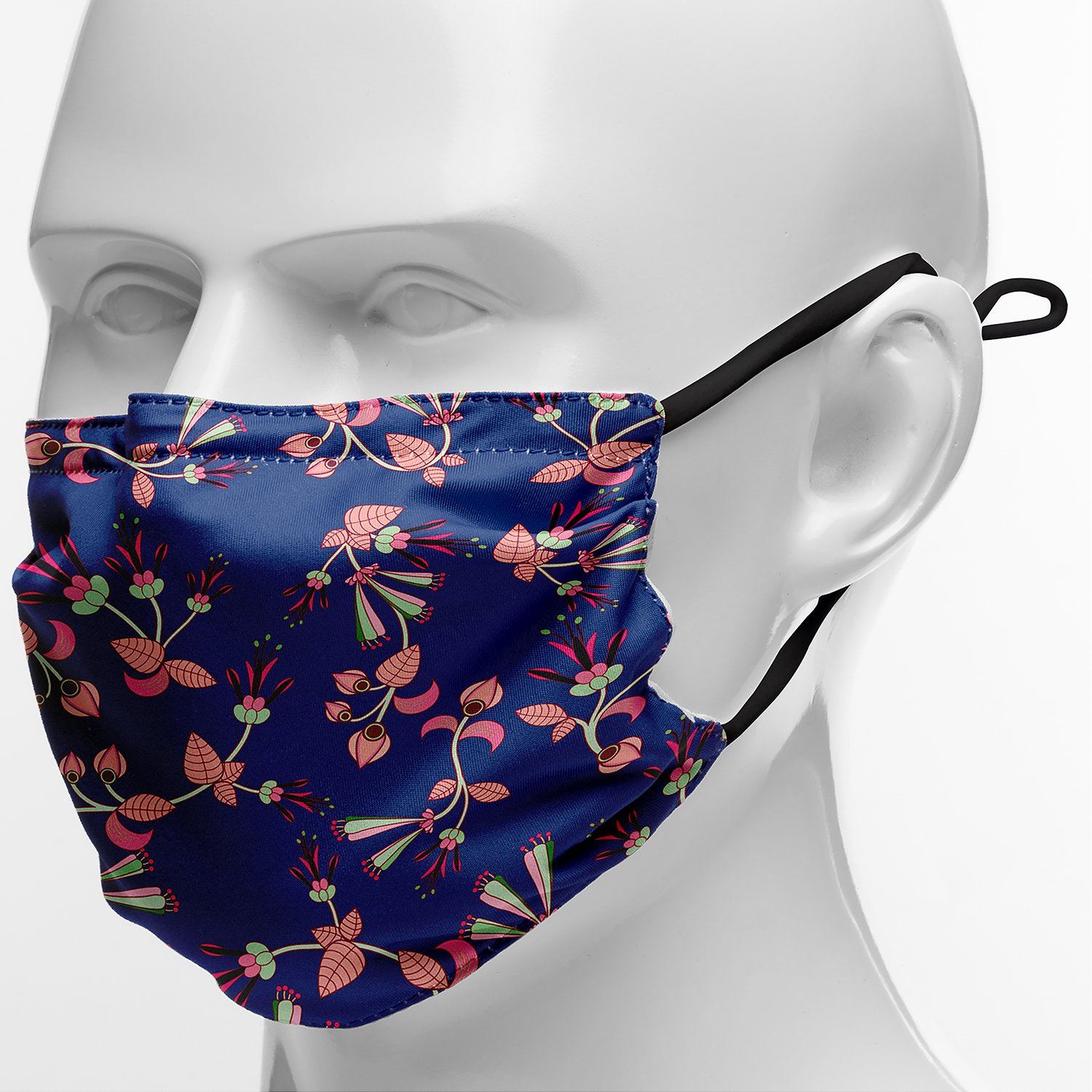 Swift Floral Peach Blue Face Cover Herman