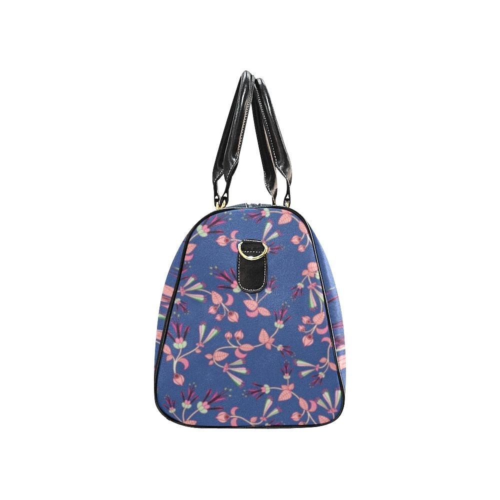 Swift Floral Peach Blue New Waterproof Travel Bag/Small (Model 1639) bag e-joyer