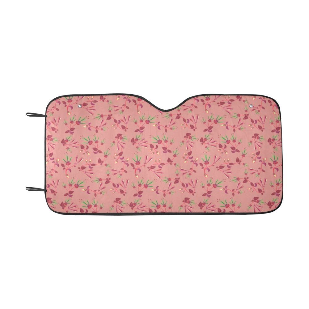 Swift Floral Peach Rouge Remix Car Sun Shade 55"x30" Car Sun Shade e-joyer